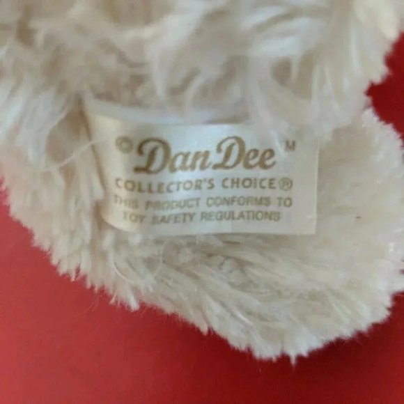 ❤️ Dan Dee's Collectors Choice small floppy plush White & Cream puppy dog - Picture 2 of 2